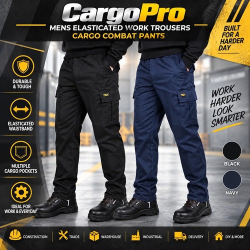 Mens work cargo trousers heavy - mens,