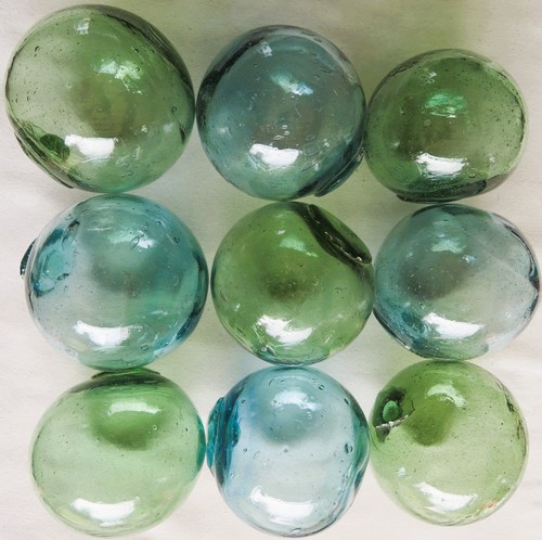 Japanese glass floats - floats, 3.5"