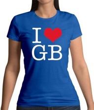 I Heart GB - Womens T-Shirt -