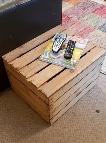 Vintage wooden apple - wooden, crate