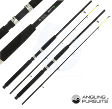 2 x Boat Max Fishing Rods 6ft 2pc 25lb Sea Fishing Boat Fishing Yellow Tip New