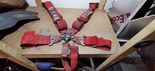 TRS Nascar  Car Circuit Race Racing 5 Point Harness - Red
