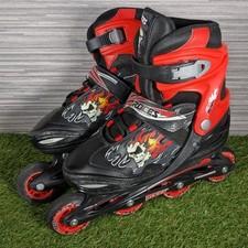 Roces Compy Inline Skates Adjustable Size Black Red Size UK 4-7 - EU 38-41