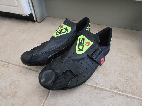 Mens sidi black gree cycling - black,