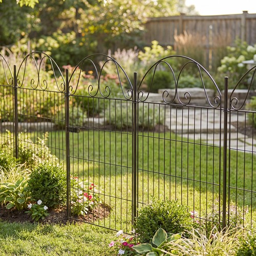Garden fences metal - garden, fence