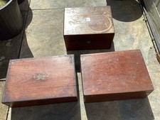 Antique Vintage Wood Brass