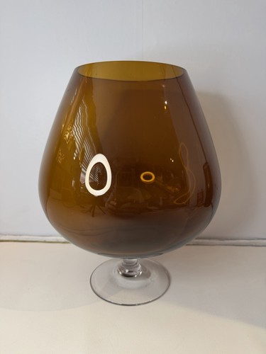 Large vintage amber glass - large,