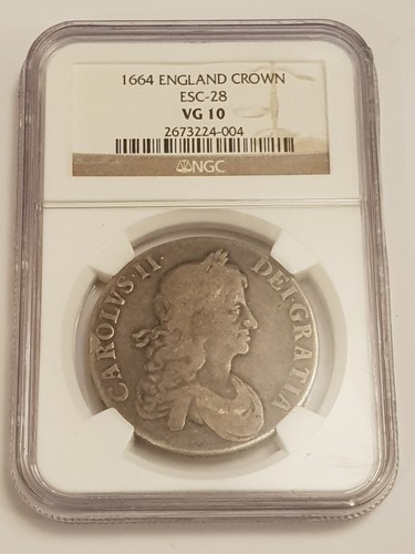 1664 ngc graded vg10 british - 1664,