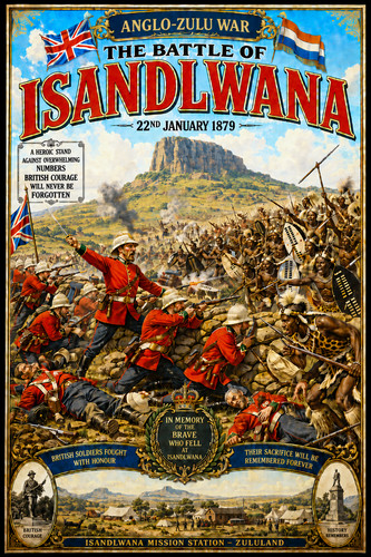 Battle isandlwana zulu war - of,