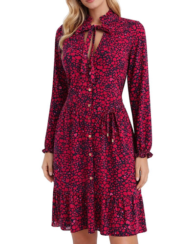 Oasis black red - red, print