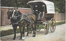 Wealdstone (near Harrow) Sanitary Laundry Delivery Cart.