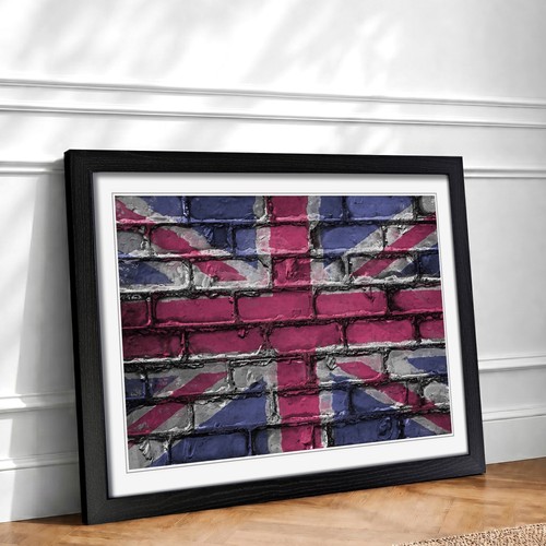 Union jack brick wall - brick,