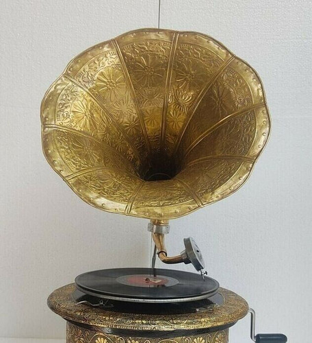 Antique hmv gramophone - antique,