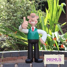 WALLACE METAL GARDEN FIGURE. Wallace & Gromit Aardman Official Item Primus. 44cm