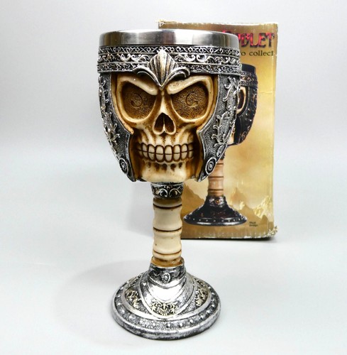 Gothic skull goblet resin - gothic,