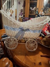 Bundle Of Three Wicker Type Prams   For Display