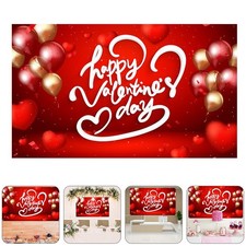  Valentine's Decorations Valentines Banner Party Hanging Theme Background