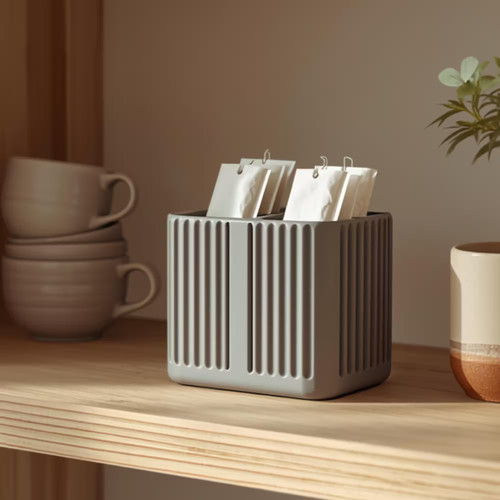 Tea bag holder fluted - holder, |