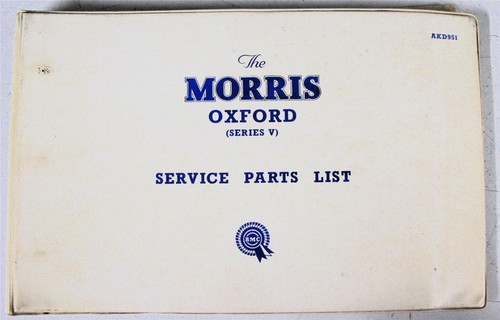 Morris oxford series - series, v