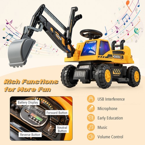 Kids ride excavator - ride-on,