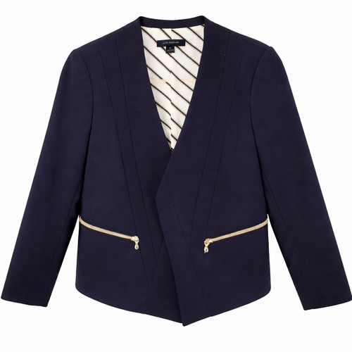 Ann taylor navy blazer womens - navy,