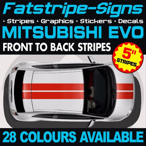 Fit mitsubishi evo stripes - mitsubishi,