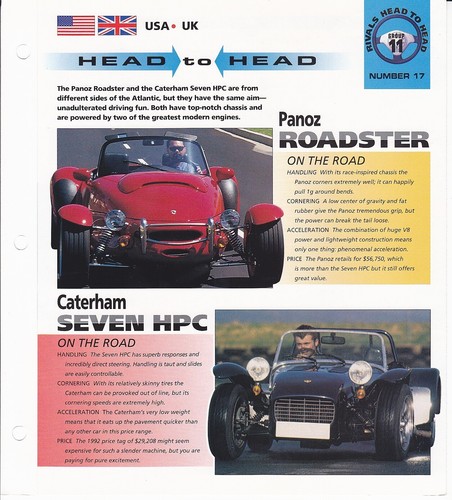 Panoz roadster caterham - roadster, vs.