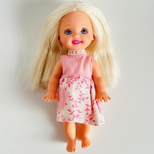 Vintage Barbie Tiny Steps Kelly Doll & Clothes Little Sister Shelly 1998 No Pram