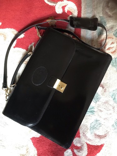 Large leather briefcase amiiet - large,