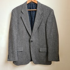 Glenor Tweed Debenhams Men's Wool Jacket Suit  40 Regular Mens Made In Portugal