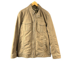 Burton Mens Chore Jacket Large Beige Full Zip Workwear Heavy Ranch Utility