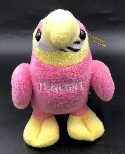 Pink yellow parrot plush - pink,