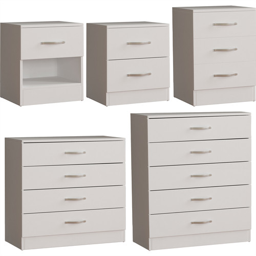 White chest drawers - white,