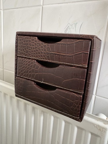 Brown osco faux leather - faux,