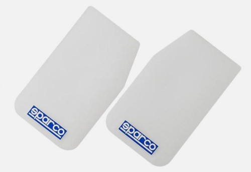 Sparco mudflaps white clear - clear, 4