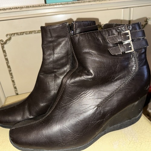 Womens brown leather ankle - womens,
