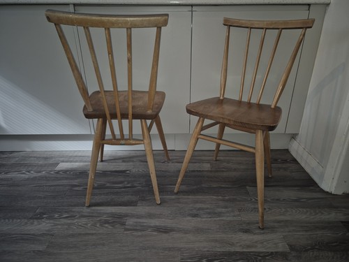 Ercol dining chairs - x,