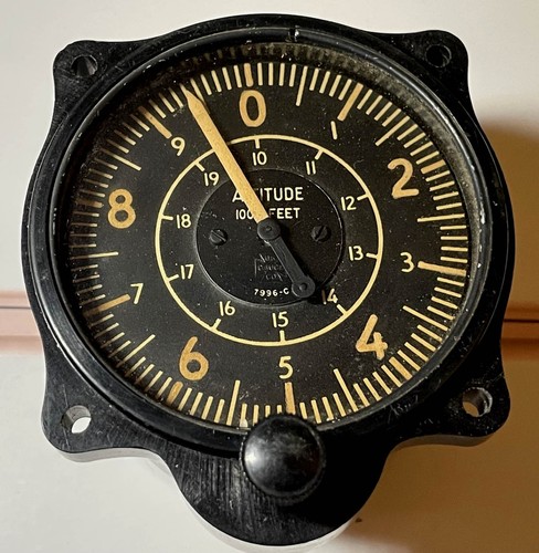 Vintage aircraft altimeter - vintage,