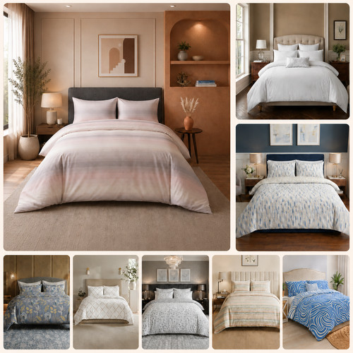 Luxury duvet cover reversible - duvet,