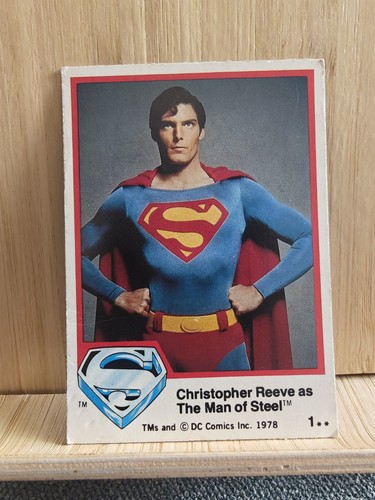 Superman 1978 card dc - superman,