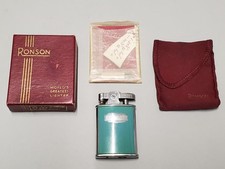 Ronson Lighter Banker Blue
