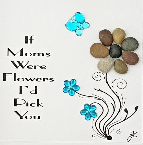Mom pebble art picture - picture, gift