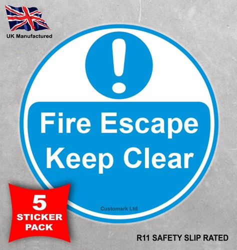 Fire escape keep - fire, clear