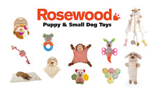 Rosewood Little Nippers Puppy Small Dog Plush Tough Rope Toys - NQP