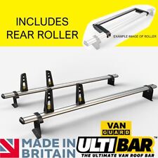 Peugeot Bipper Roof Rack 2008+ 2x Roof Bars + Ladder Roller Van Guard Ultibar+