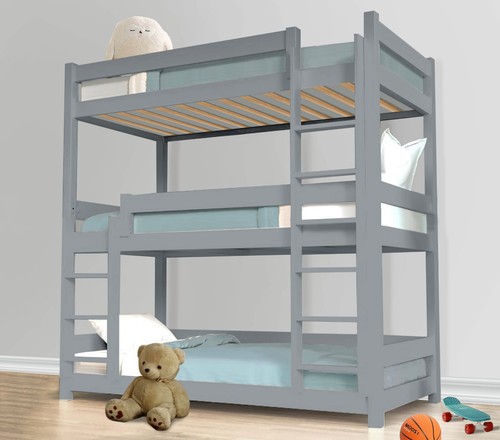 Triple bunk bed - triple, pine