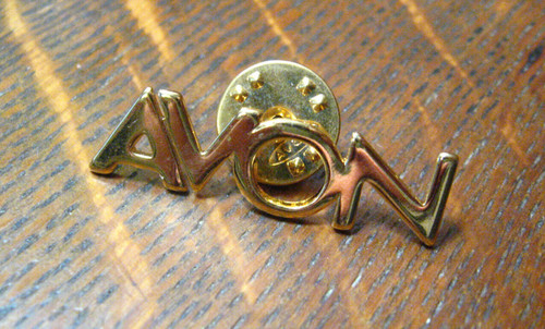 Avon cosmetics company lapel - avon,