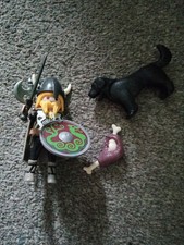 Playmobil viking with dog