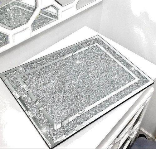 Large silver diamond crushed - large,