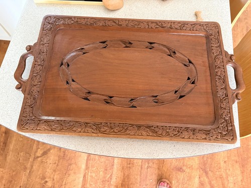 Large vintage solid - , wood